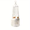 1pc Hand-Woven Cat Nest Hammock Basket - Comfortable and Stylish Wall Hanging Pet Bed for Small Dogs and Cats