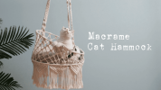 Mewoofun Cat Hammock Bed Cotton Hanging Cat Bed for Indoor Cats Sleeping Playing