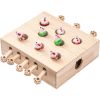 Cat Toy,Interactive Whack-a-mole Solid Wood Toys for Cats