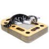 Cat Scratcher Cardboard Cat Furniture Corrugated with Catnip Bell Balls for Cats & Kittens