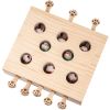 Cat Toy,Interactive Whack-a-mole Solid Wood Toys for Cats