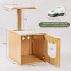 Cat Litter Box Enclosure Wooden Cat House with Hidden Cat Washroom Furniture