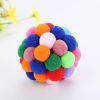 3pcs Pet toy ball set colorful handmade bell elastic ball 3 size combination cat toy