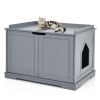 Cat Litter Box Enclosure with Double Doors for Large Cat and Kitty