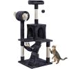 51" Cat Tree with Hammock and Scratching Post Tower