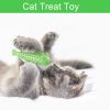 Fish Shape Built-in Small Bell Cat Pet Toothbrush Refillable Catnip Simulation Fish Teeth Cleaning 2 in 1 Chew Toys