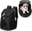 Dog Carrier Backpack Breathable for Small Pets/Cats/Puppies; Pet Carrier Bag with Mesh Ventilation; Safety Features and Cushion Back Support; for Trav