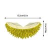 Durian Cat Brush, Dog Cat Self Groomer, Wall Corner Scratcher Massage Combs Durian Shape Molars Eat Slowly Toys Multifunctional Scratch Massager Tool