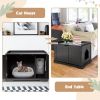 Cat Litter Box Enclosure with Double Doors for Large Cat and Kitty