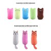 EW pet thumb toy small expression plush catnip teaser stick