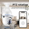 Pet camera E27 Surveillance Camera LED Light Bulb Socket 360¬∞ 2.4G WiFi Security Protection 1080P Spotlight Automatic Human Tracking