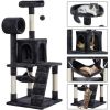 51" Cat Tree with Hammock and Scratching Post Tower